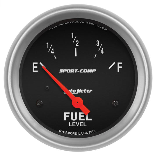 GAUGE FUEL LEVEL 2-5/8in SPORT COMP ELECTRIC