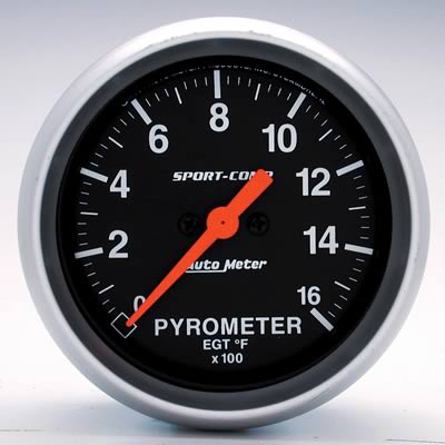 GAUGE PYRO EXHAUST KIT 1600f 2-5/8 SPORTCOMP