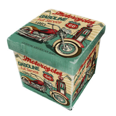 STORAGE STOOL - MOTORBIKE 32cm Foldable