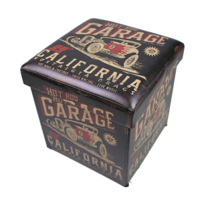 STORAGE STOOL - HOT ROD GARAGE Foldable (1inRT)