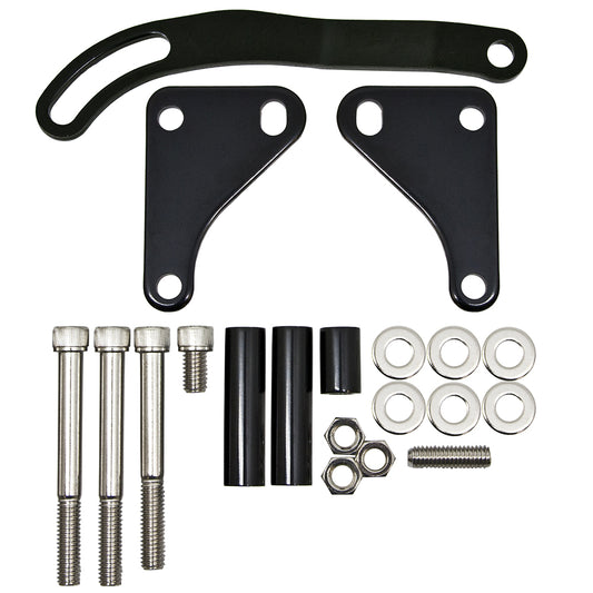 POWER STEER BRACKET CHEV SB for LWP & SWP BLACK