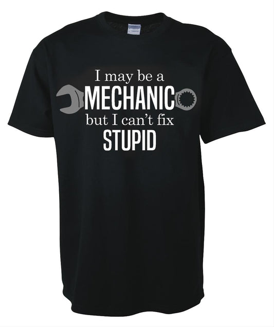 T-SHIRT MECHANIC TEXT LARGE