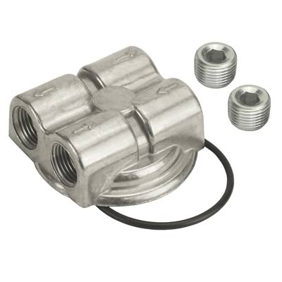 OIL FILTER ADAPTER FORD CHRY 1/2f npt SIDE PORTS