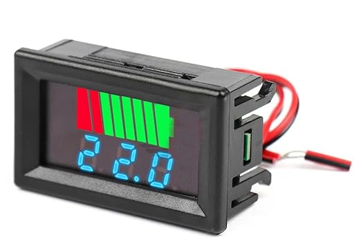 GAUGE VOLTS DIGITAL LED MINI with LEVEL