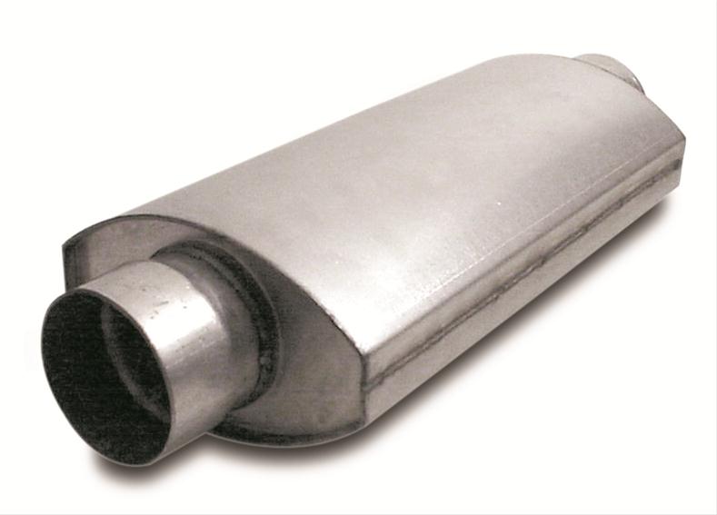 MUFFLER 3-1/2in CTR/CTR SPLIT-FLOW RACE