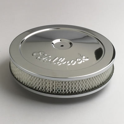 AIR CLEANER 10in x 2in EDELBROCK CHROME
