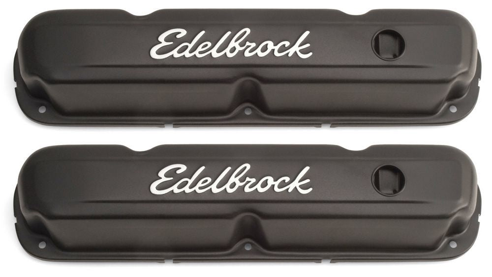 ROCKER COVERS CHRYS SB STEEL BLACK 3.2in TALL
