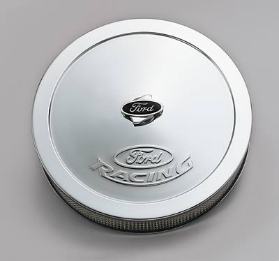 AIR CLEANER 13in x 2-3/4 FORD RACING CHR (1in WG)