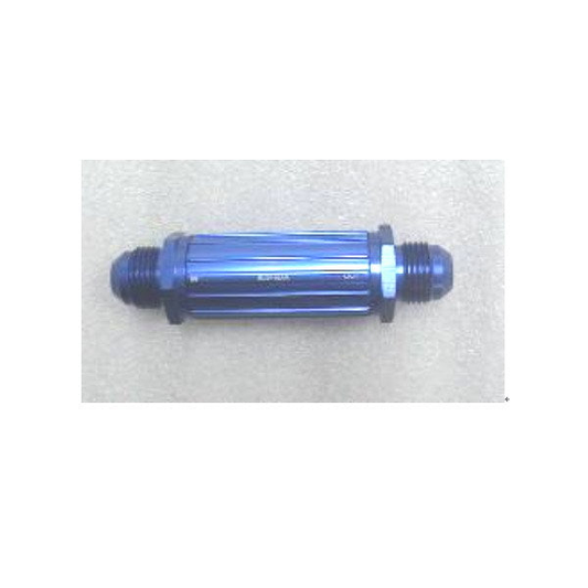 FUEL FILTER -6m ALLOY 3-1/2in BLUE/BLACK washable