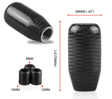 GEAR KNOB CARBON FIBER LONG