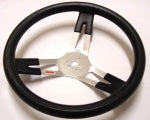 STEERING WHEEL 15in ALLOY DISH 3-1/8in