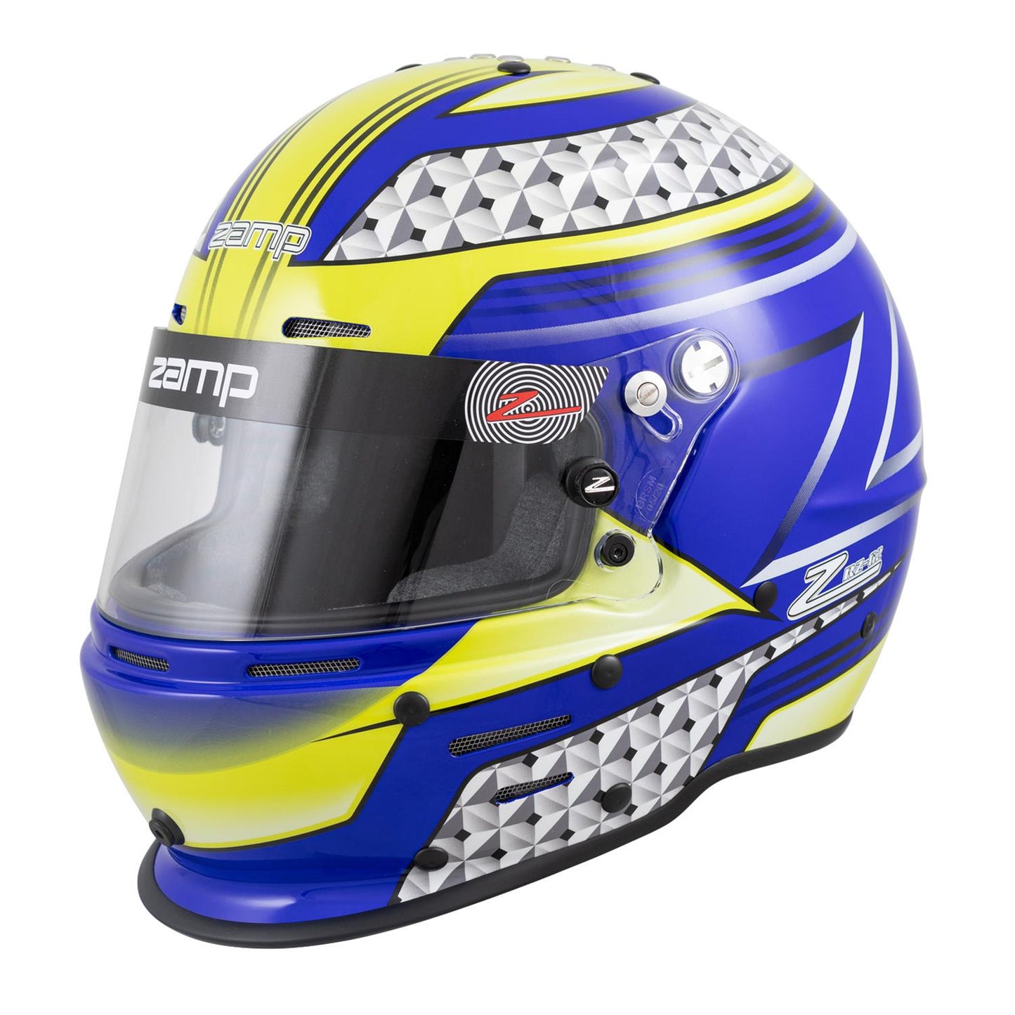 HELMET size MEDIUM GRAPHIC BLUE/GREEN RZ-62 SA2020
