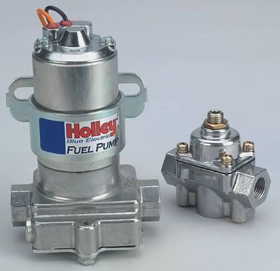 FUEL PUMP ELECTRIC 110gph Holley Blue with Reg