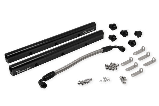FUEL RAIL GM LS-SERIES KIT BLACK ANODIZED