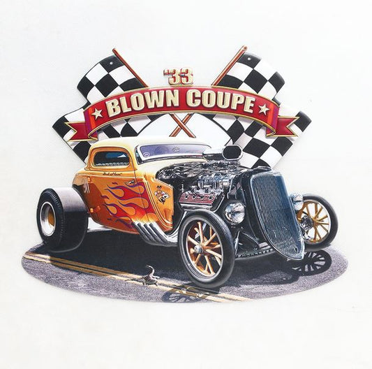 TIN SIGN BLOWN COUPE