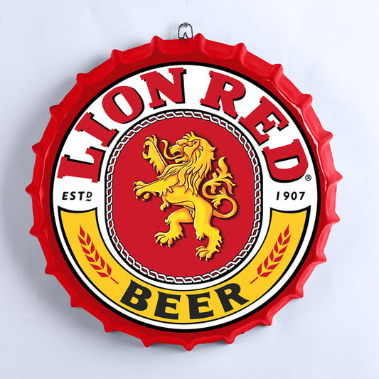 BOTTLE TOP LION RED
