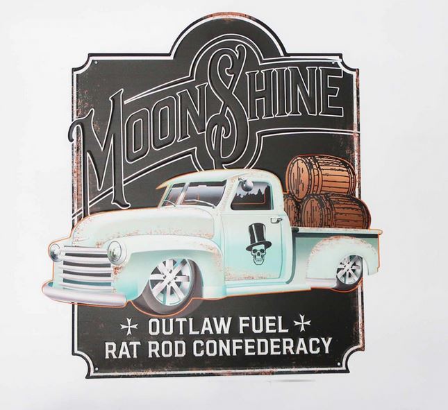 TIN SIGN MOONSHINE
