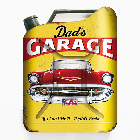WALL PLAQUE JERRY CAN DAD'S GARAGE 57