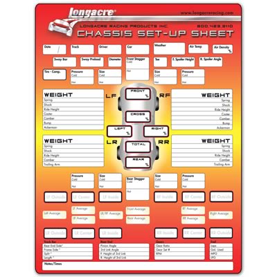 SET UP PAD CHASSIS/TIRE