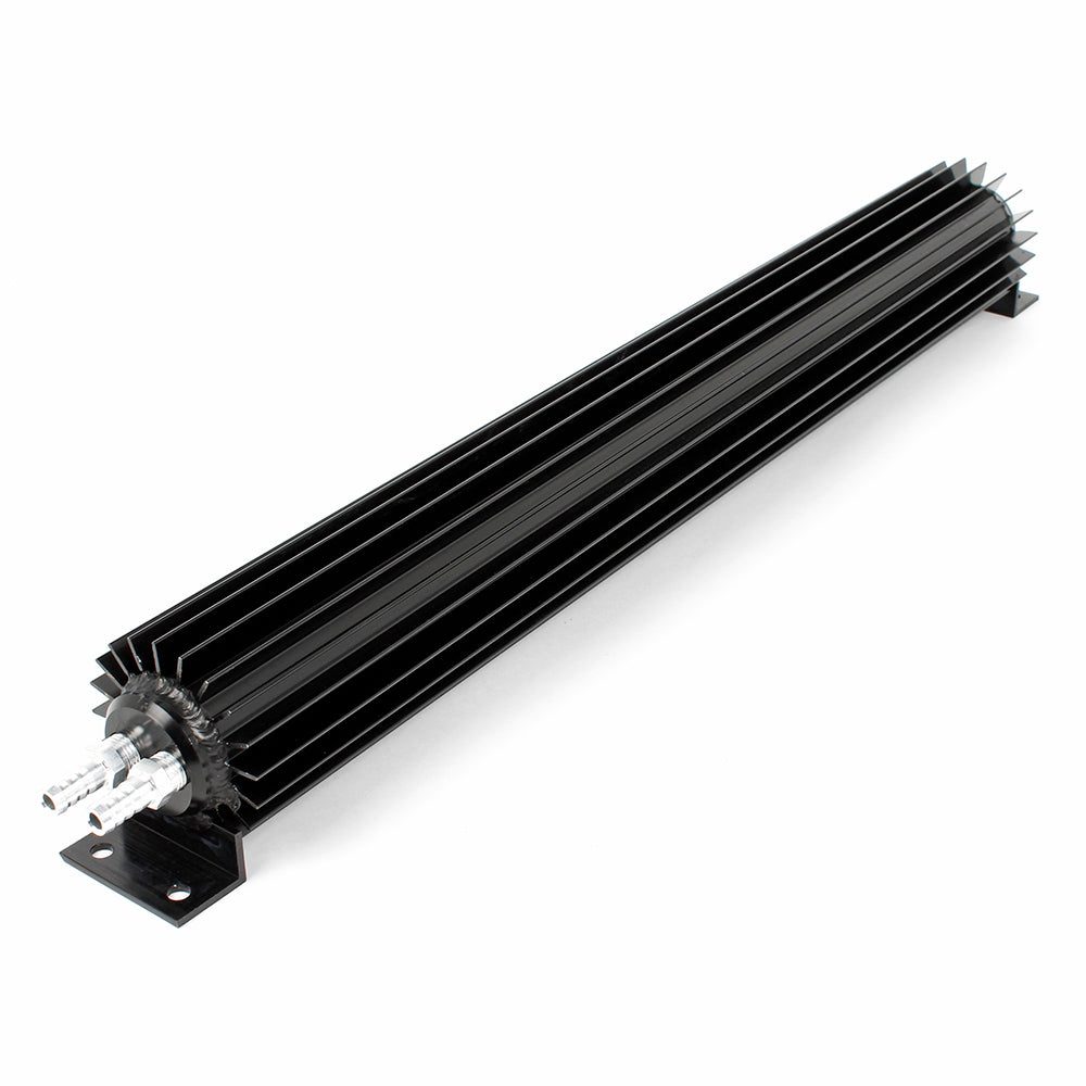 TRANS COOLER INLINE DUAL PASS FINNED 15in 1/4npt