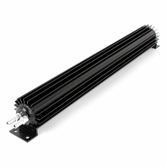 TRANS COOLER INLINE DUAL PASS FINNED 15in 1/4npt