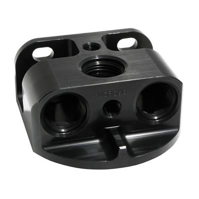 REMOTE OIL FILTER MOUNT CHEV/FORD FRONT PORT -12f