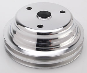PULLEY CHEV SB LOWER 2 GROOVE ALLOY LWP