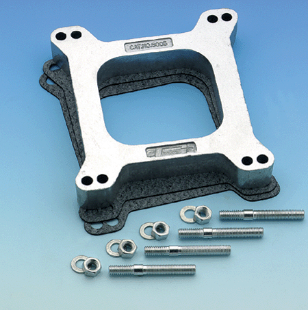 CARB SPACER SQ BORE 1in ALLOY OPEN