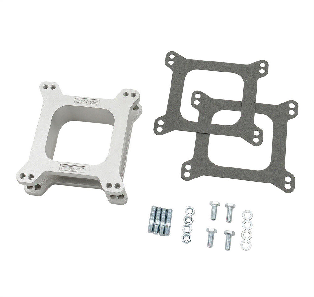 CARB SPACER SQ BORE 2in ALLOY OPEN