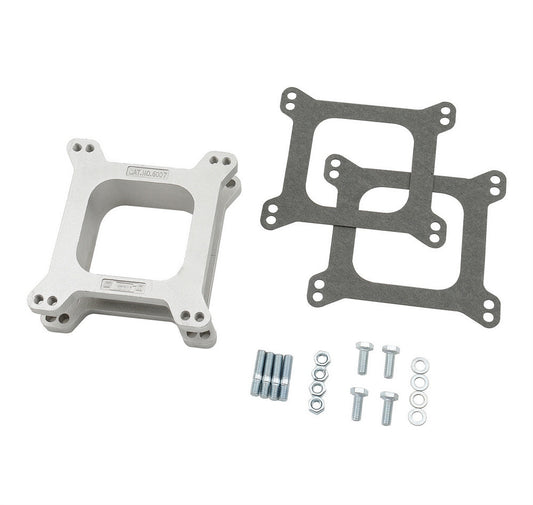 CARB SPACER SQ BORE 2in ALLOY OPEN