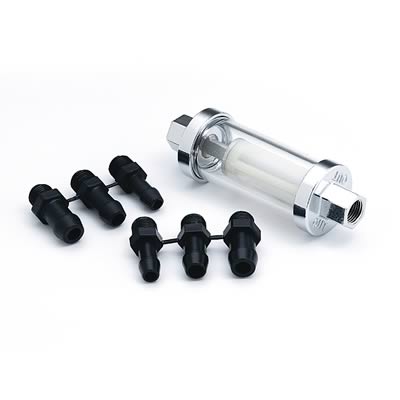 FUEL FILTER 3/8m 5/16m 1/4m GLASS
