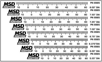 TIMING TAPES FOR HARMONIC BALANCER MSD