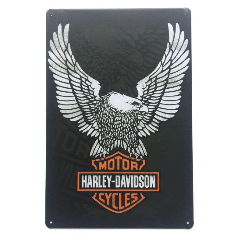 TIN SIGN HARLEY DAVIDSON EAGLE
