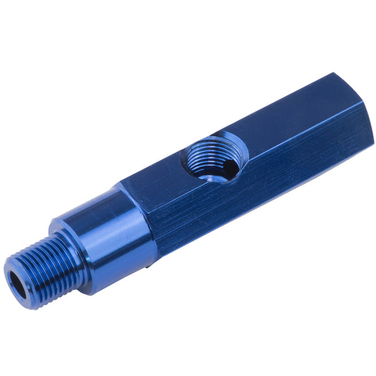 ADAPTER OIL PRESSURE 1/8m 1/8f 1/8f npt SIDE BLUE