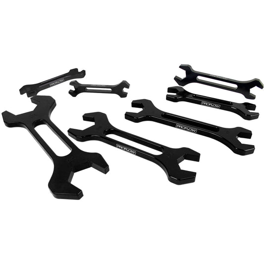 SPANNER SET -3 to -16 DOUBLE ENDED 7 PIECE BLACK