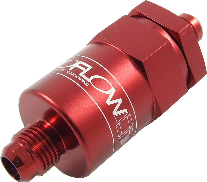 FUEL FILTER -8m ALLOY 30 MICRON RED