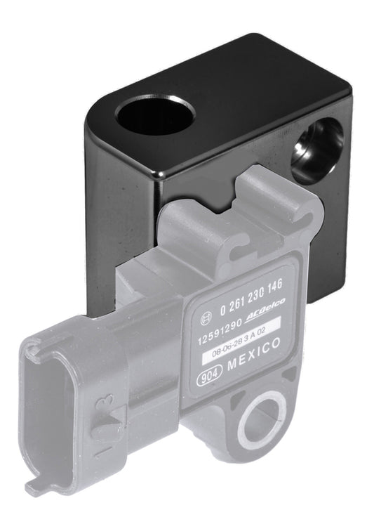MAP SENSOR RELOCATION BLOCK GM LS BLACK