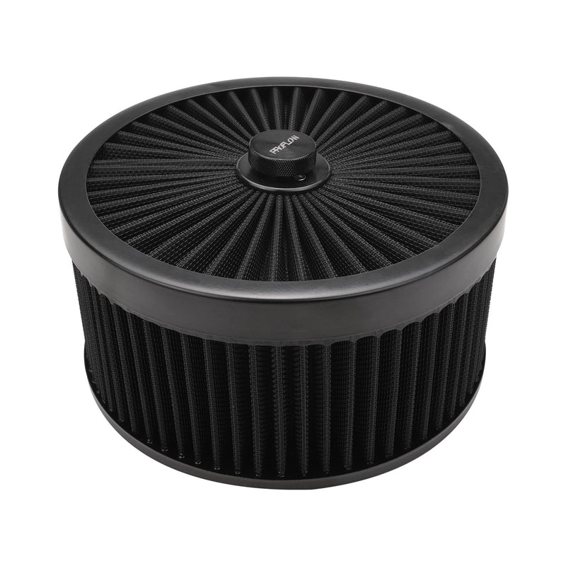 AIR CLEANER 9in x 4in X-STREAM TOP BLACK