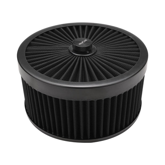 AIR CLEANER 9in x 4in X-STREAM TOP BLACK