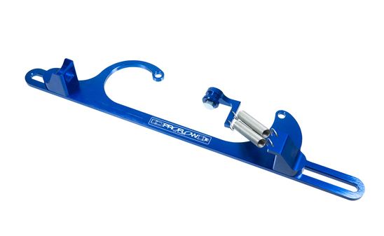 THROTTLE CABLE BRACKET HOLLEY/EDELBROCK BLUE