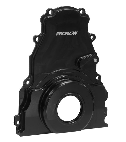 TIMING COVER CHEV LS 2 PIECE BILLET BLACK