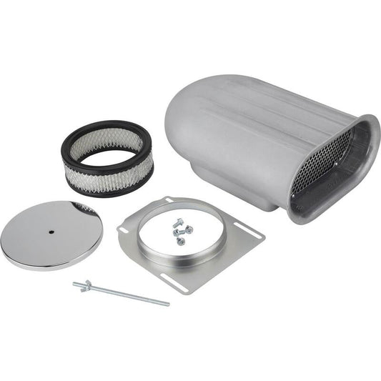 SCOOP HILBORN STYLE SINGLE 4bbl FINNED POLISHED