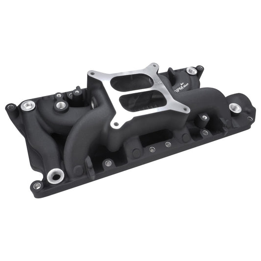 INTAKE FORD 289-302w AIR MAX DUAL PLANE BLACK PROF