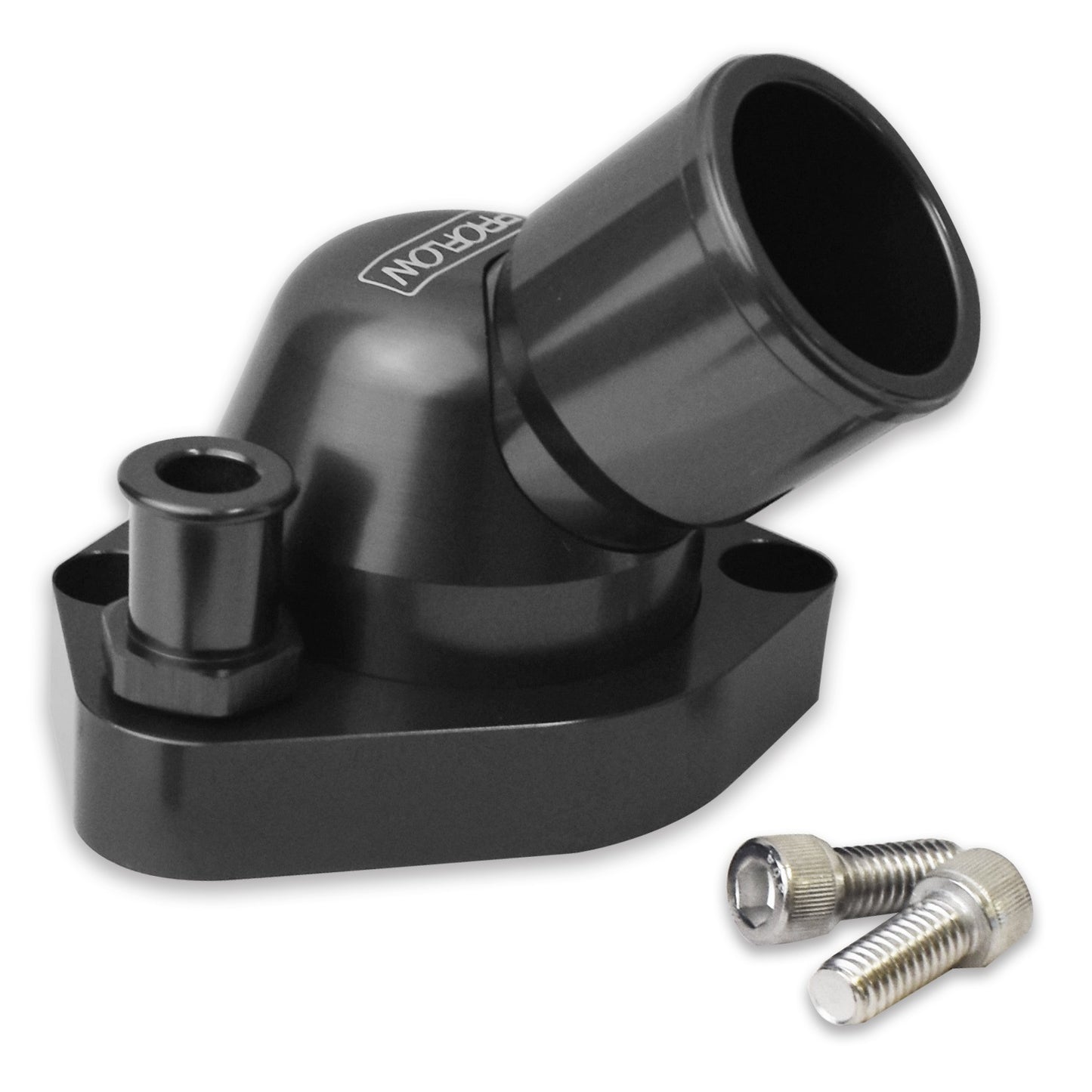 WATER NECK FORD 289-351w 45deg SWIVEL ALLOY BLACK