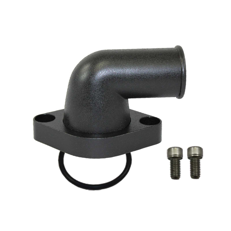 WATER NECK CHEV V8 90deg SWIVEL BLACK