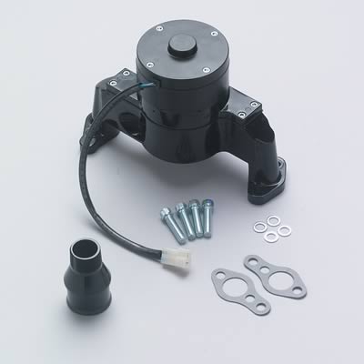 WATER PUMP CHEV SB ELECT BLACK ALLOY 35gpm