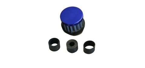 BREATHER CLAMP ON 12/18/20/25mm BLUE UNIV