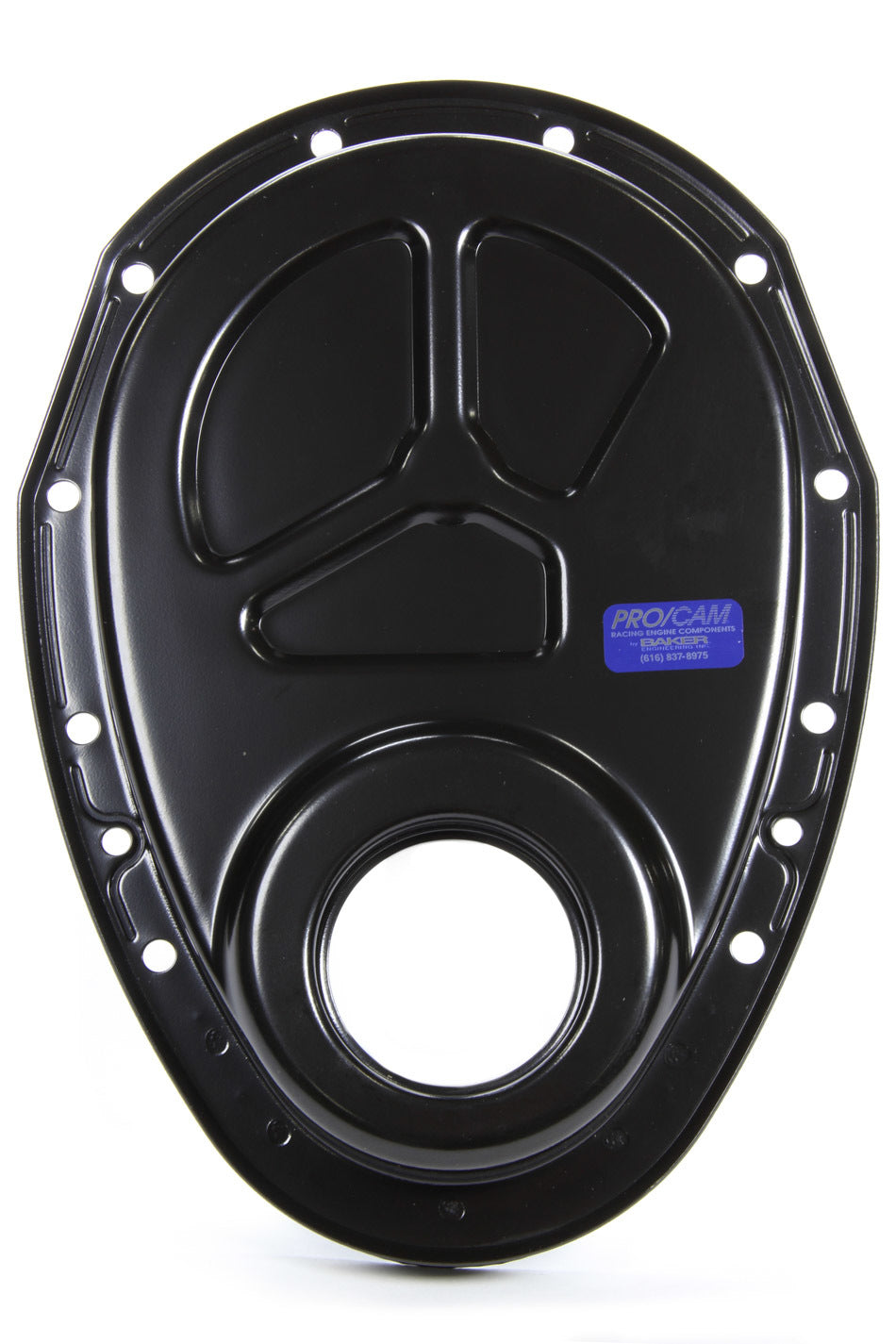 TIMING COVER CHEV SB 57-95 STEEL BLACK