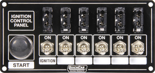 SWITCH PANEL IGNITION & START +5 ACC FUSED BLACK