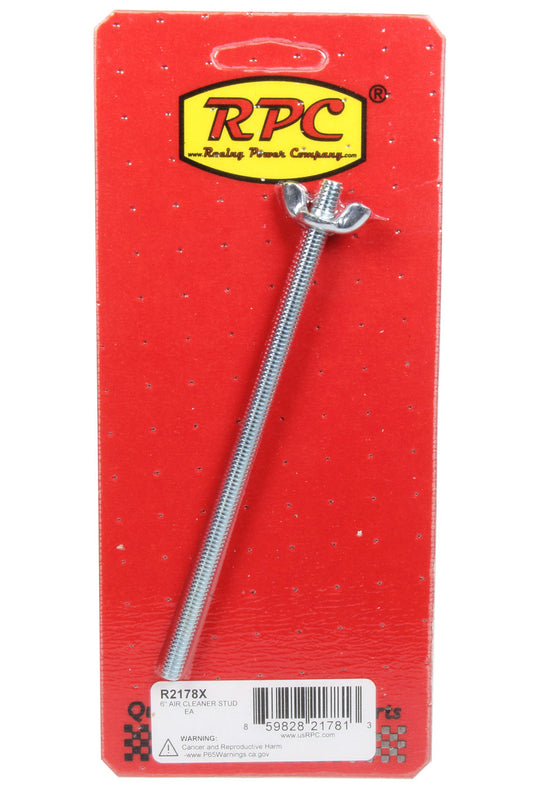 AIR CLEANER STUD 1/4in x 6in UNIVERSAL STEEL